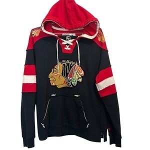 Vintage CCM Chicago Blackhawks NHL Men's Pullover Hoodie Size M